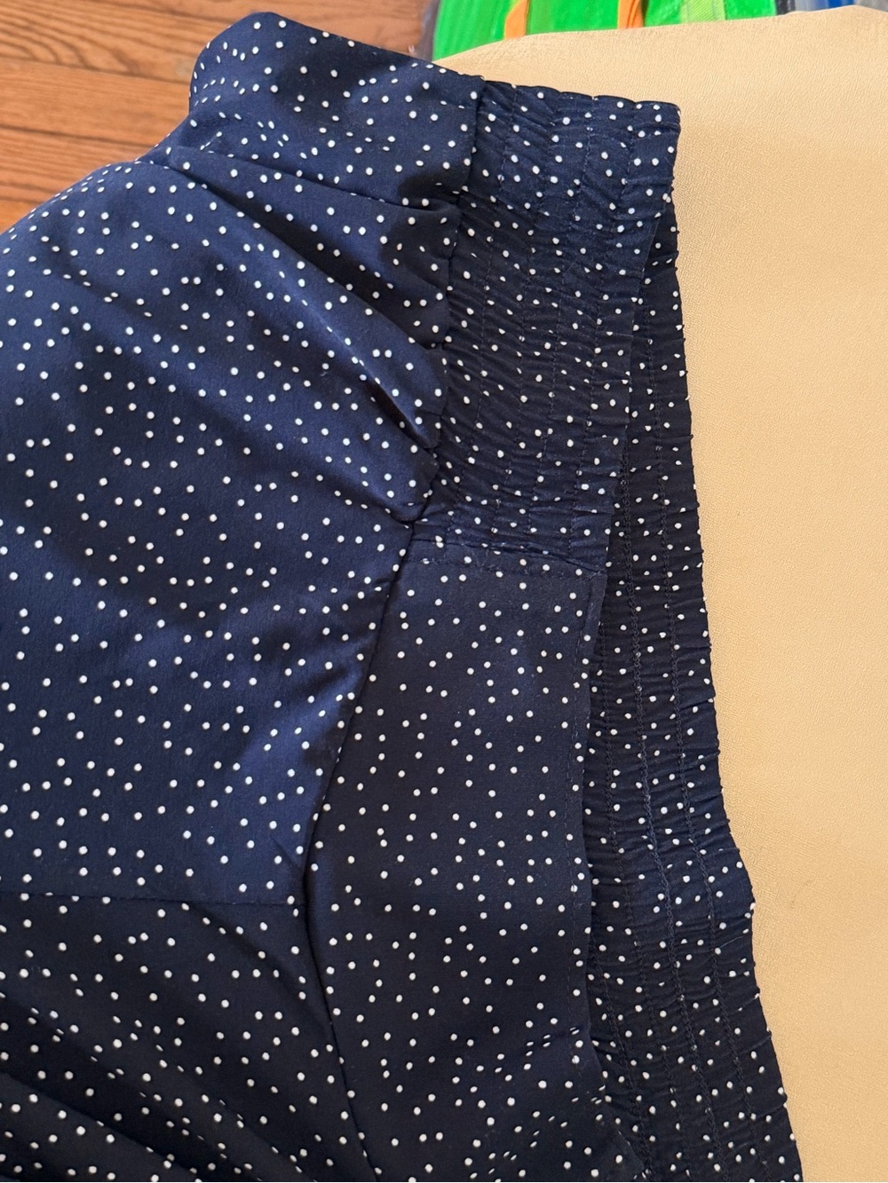Premise Navy Pants with White Polka Dots - Straight Leg - Picture 6 of 7